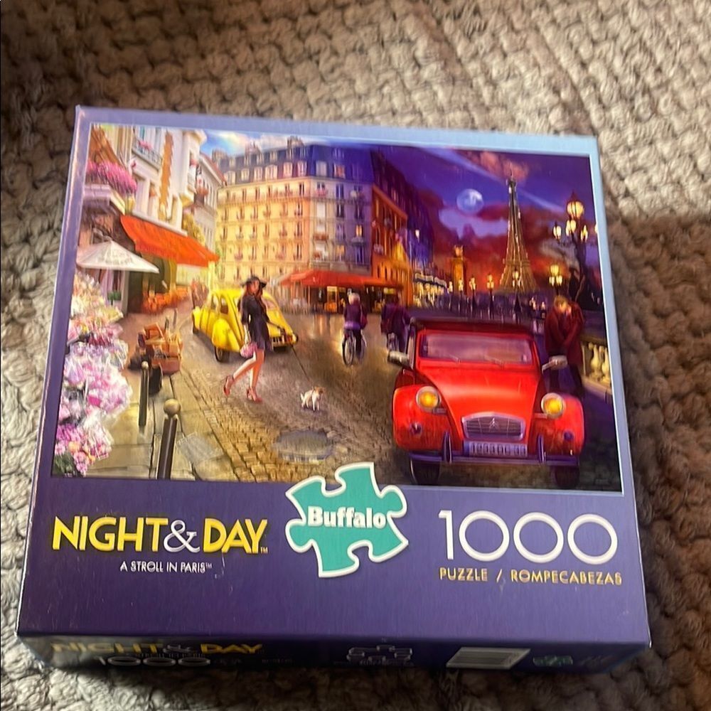NEW buffalo night & day puzzle a stroll in Paris 1000 pieces